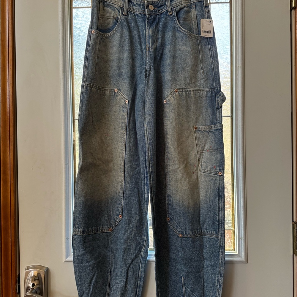 We The Free - Free People High Rise Blue Jeans